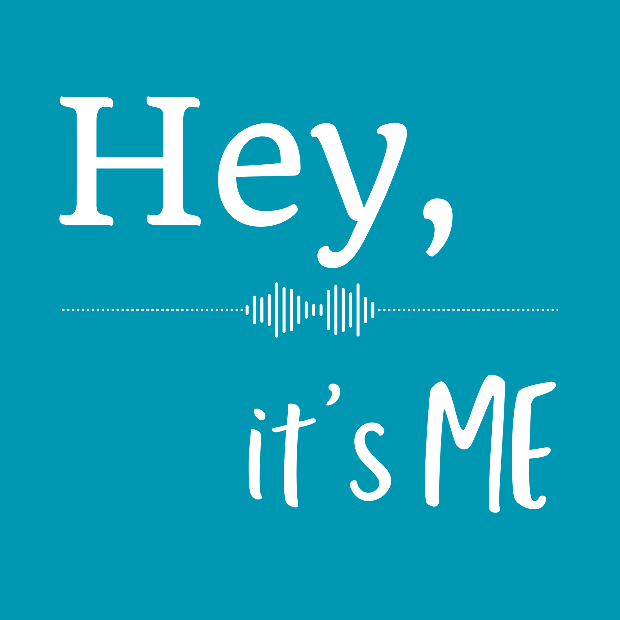 The Hey, It's Me logo